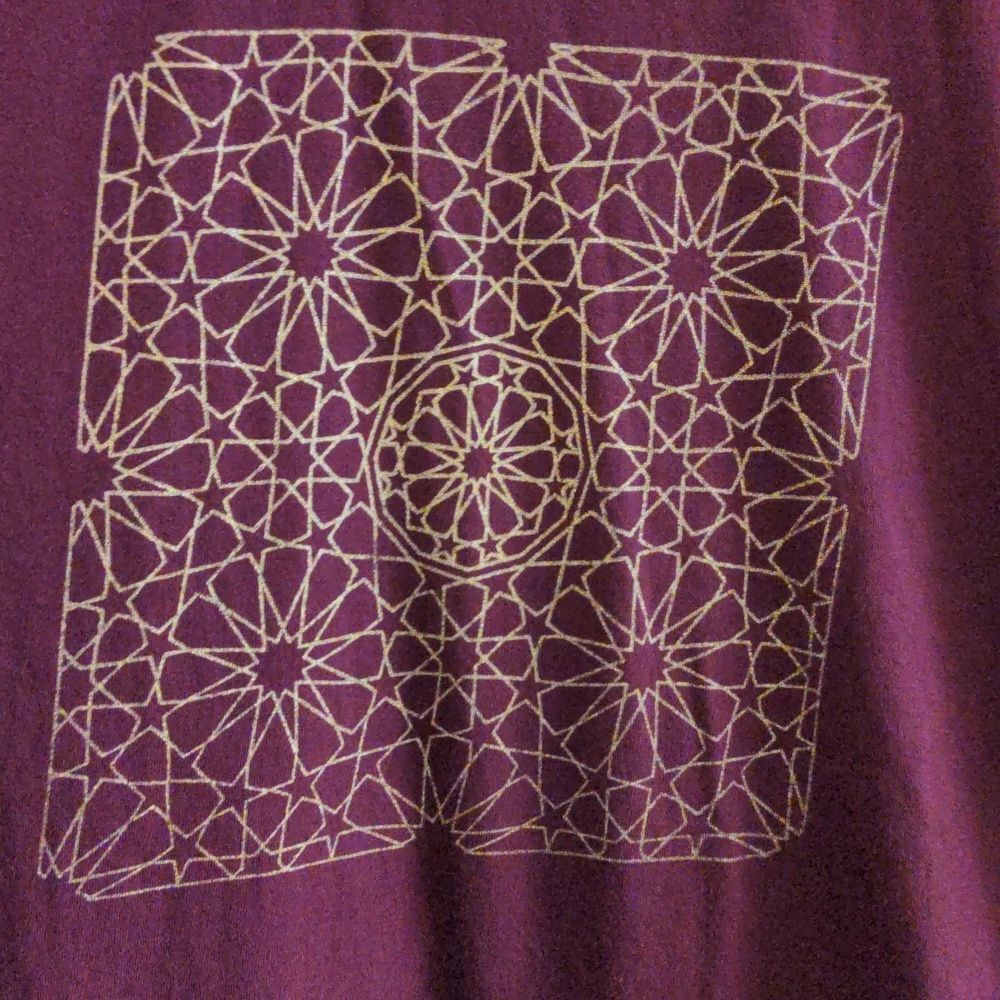 Like‎ new tshirt graphic pattern purple max size XL